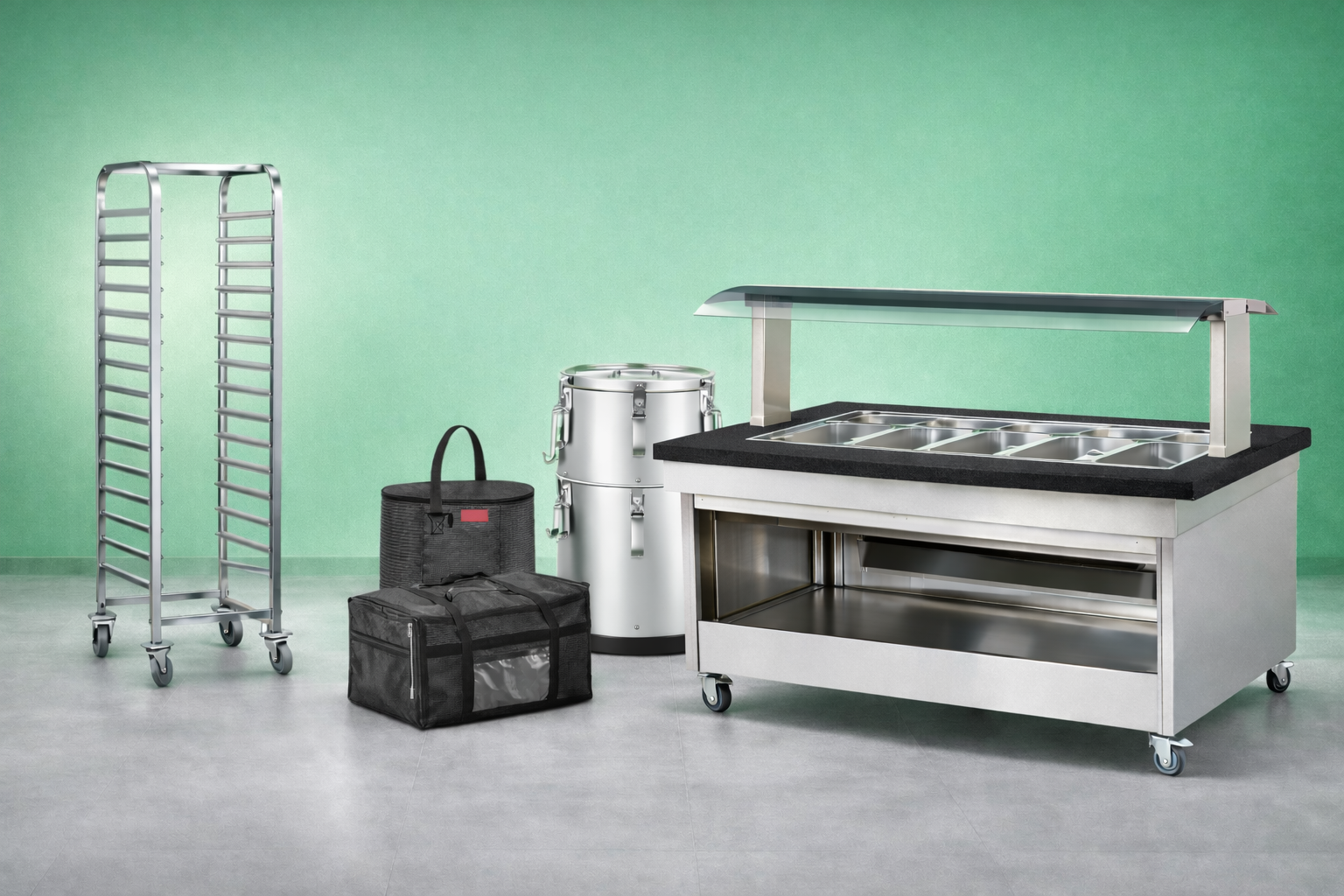 Dispensing equipment and food transport